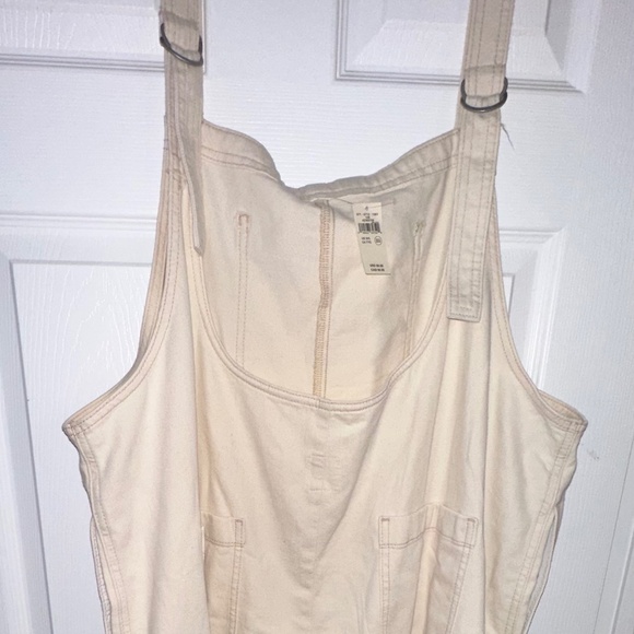 Aerie Cream Soft Denim Overalls – XXL, NWT - Picture 4 of 6